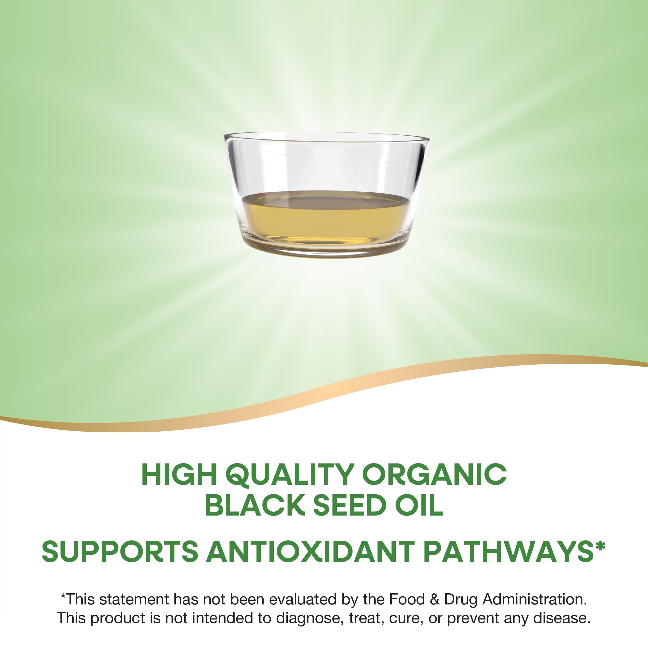 Close-up of Nature's Way Organic Black Seed Oil label showing branding