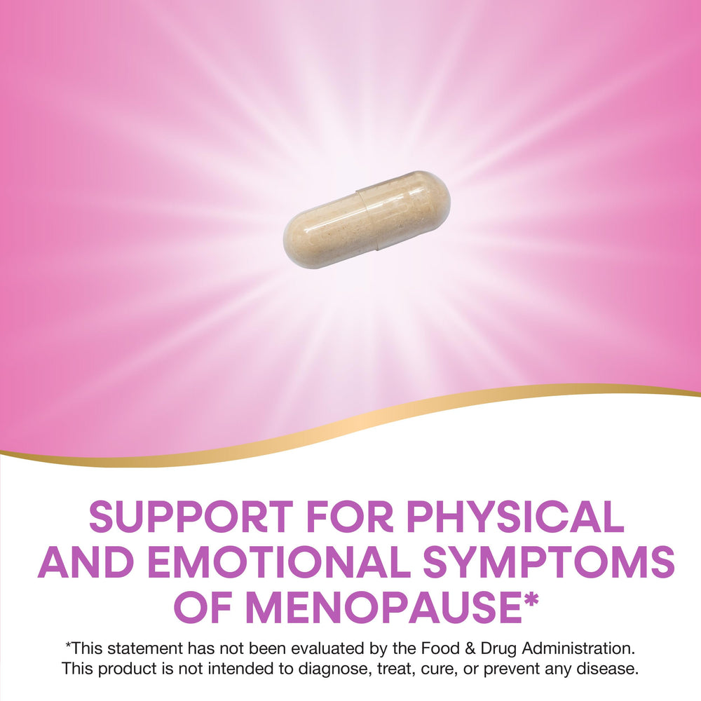 Nature's Way Premium Black Cohosh capsules pack shows convenient packaging for on-the-go routines