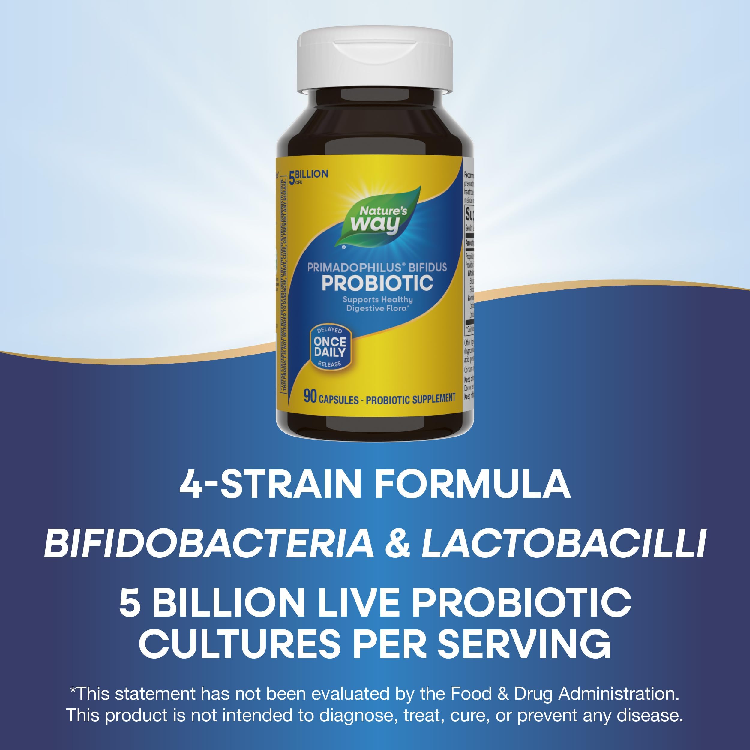 Nature's Way Primadophilus Bifidus daily-use scene for routine wellness.