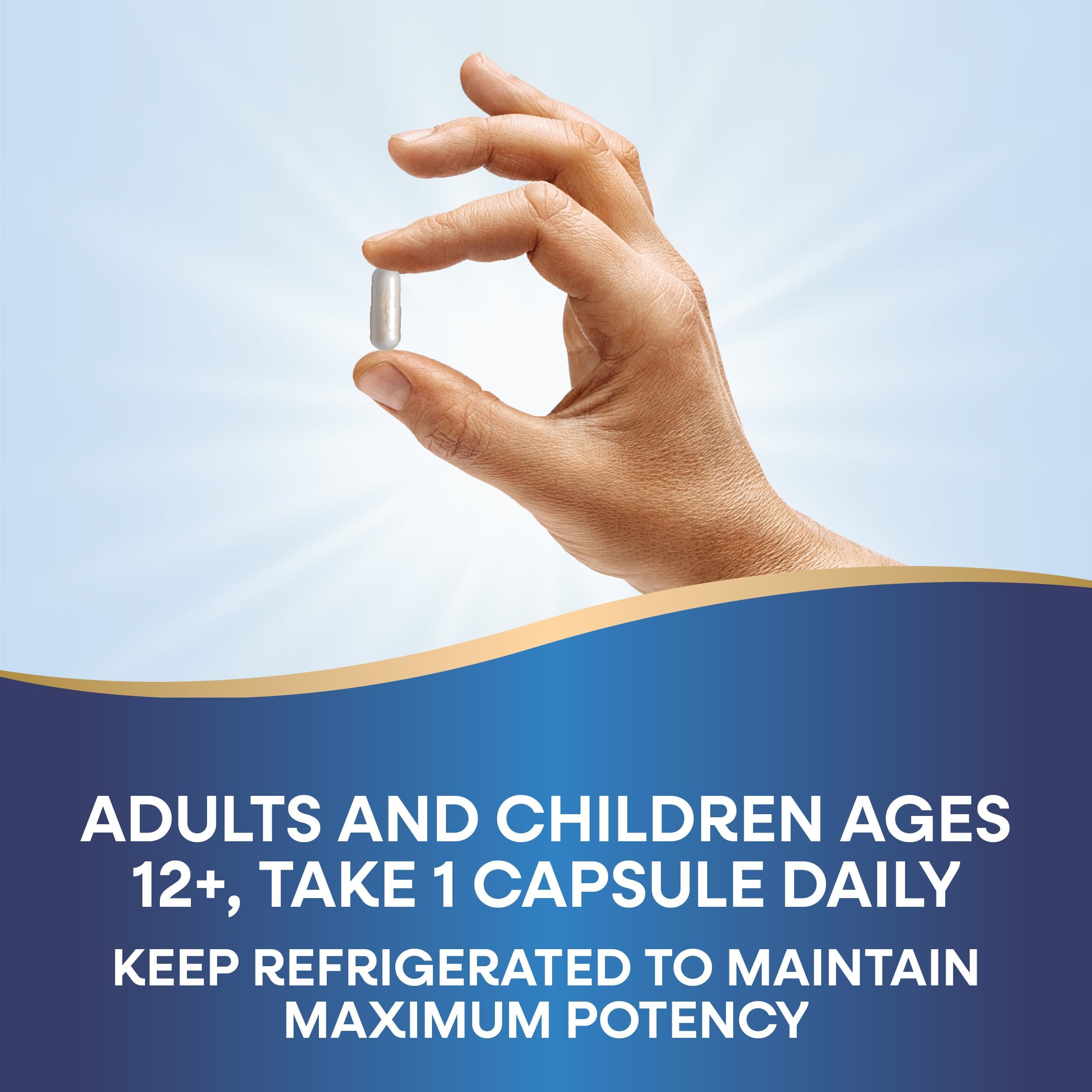 A daily routine with Nature's Way Primadophilus promotes regular probiotic use.