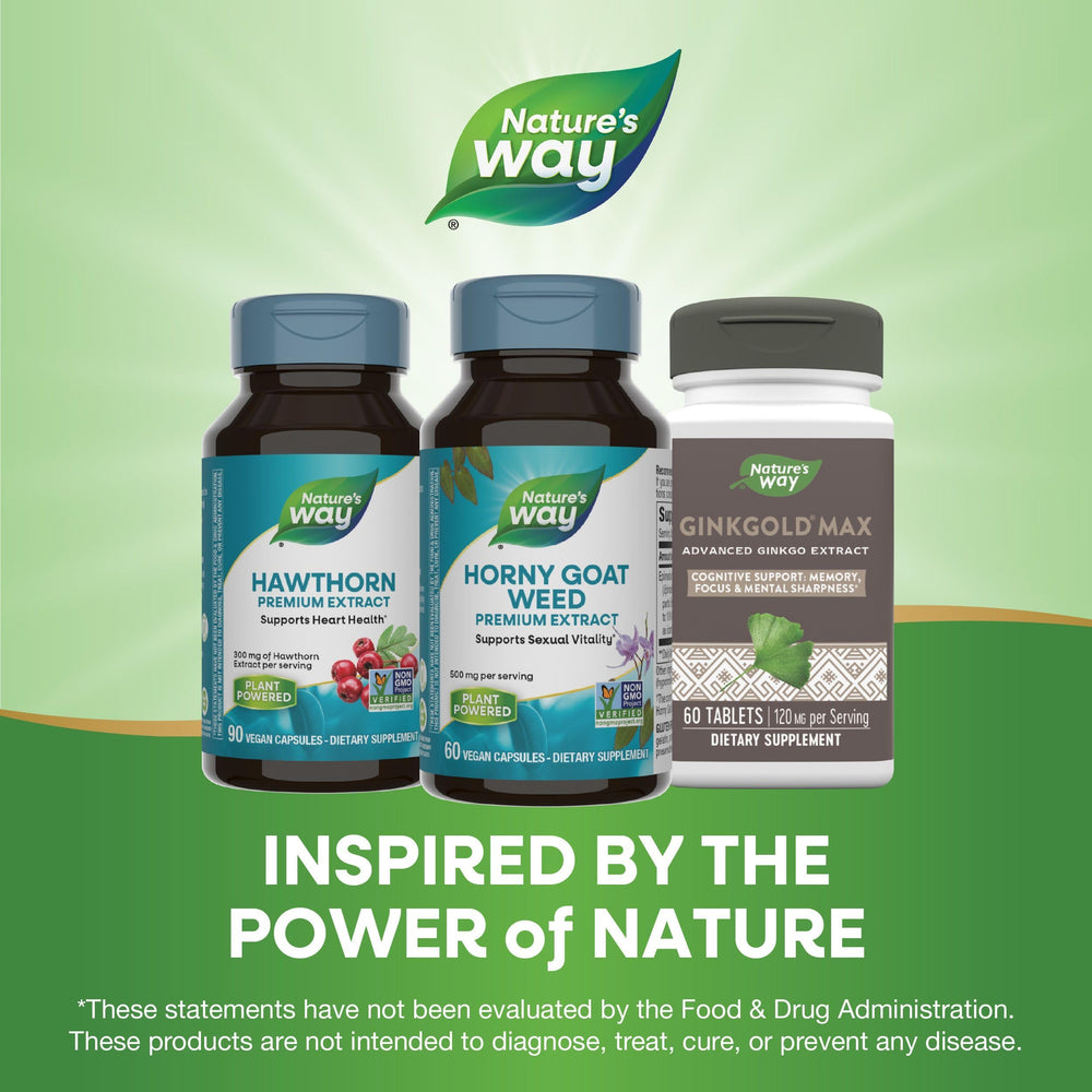 Nature's Way testing seal signals trusted quality and standards.
