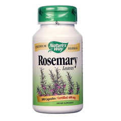 Nature's Way Rosemary Leaves 100 Capsules bottle (2-pack) with capsules for potential mental vitality