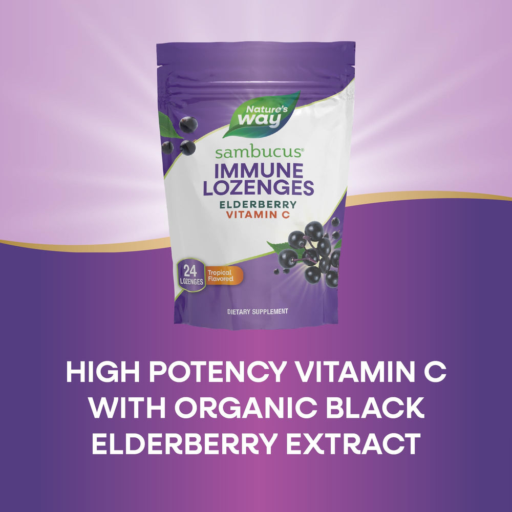 Nature’s Way Sambucus lozenges gluten-free ingredients and no artificial additives
