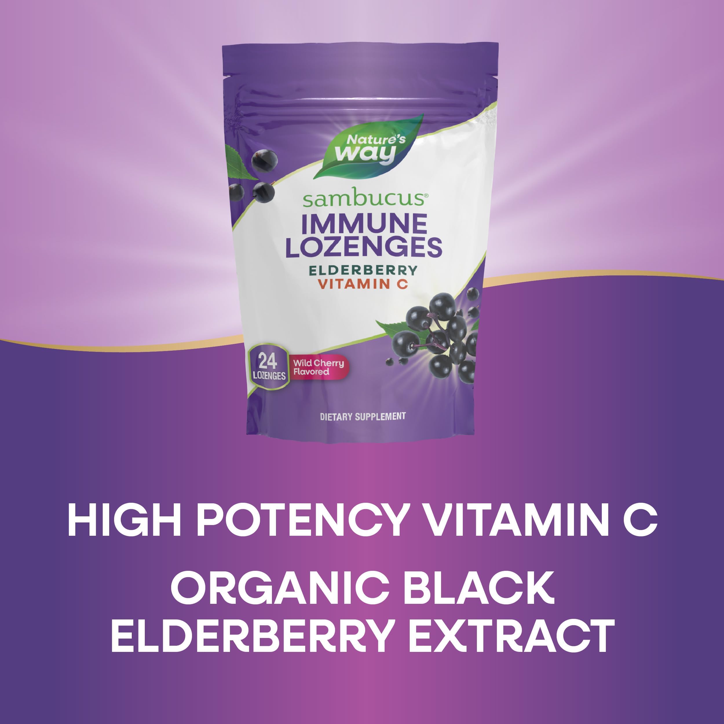 Packaging variation notice for Nature's Way Sambucus lozenges.