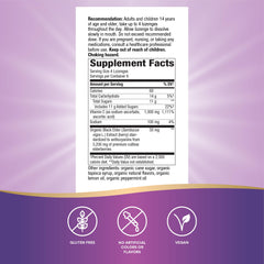 Nature’s Way Sambucus lozenge close-up tropical flavor for immune support