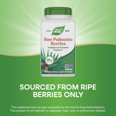 Nature's Way Saw Palmetto non-GMO seal indicates verified quality