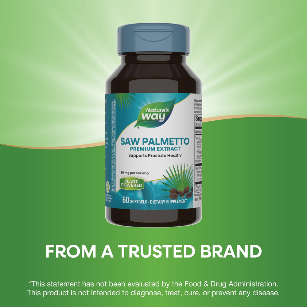 Nature's Way Saw Palmetto Premium Extract Florida Everglades sourcing noted