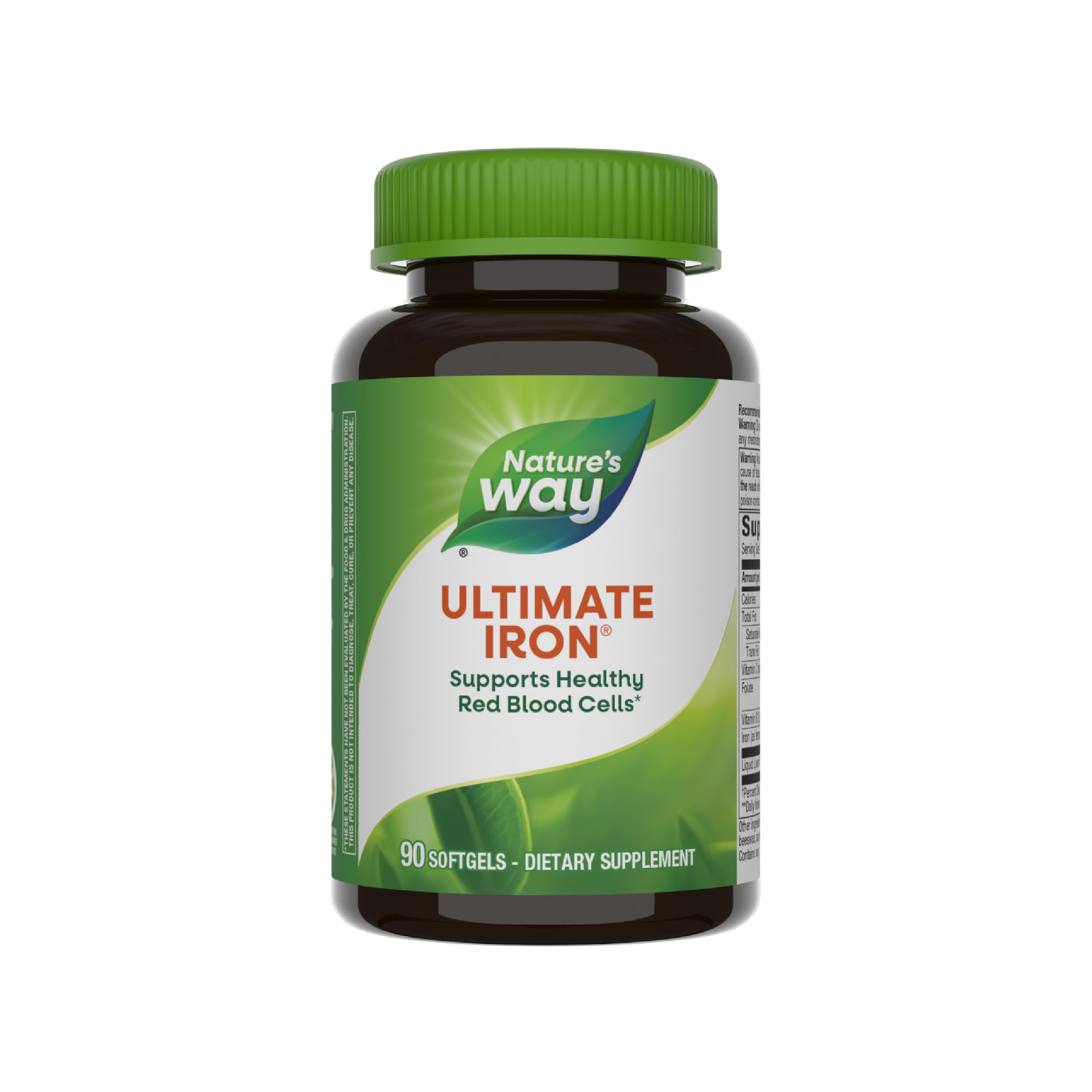 Nature's Way Ultimate Iron bottle and label for reliable supplementation.