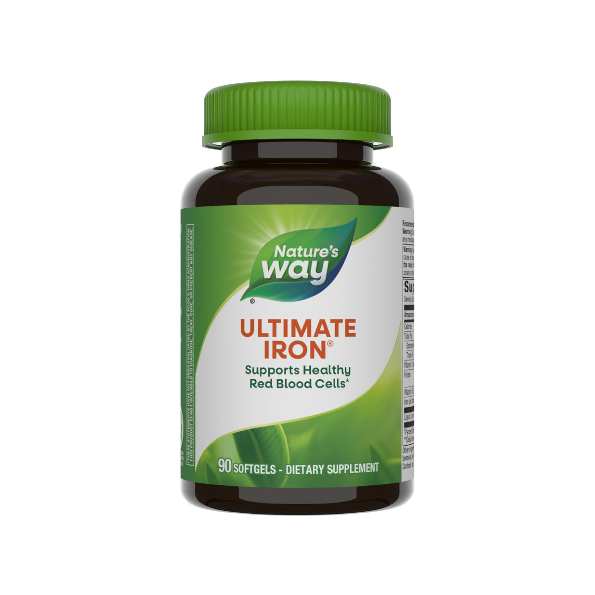 Nature's Way Ultimate Iron bottle and label for reliable supplementation.