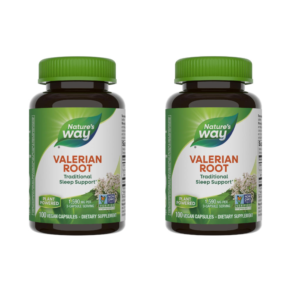 Nature's Way Valerian Root bottle for sleep support and relaxation