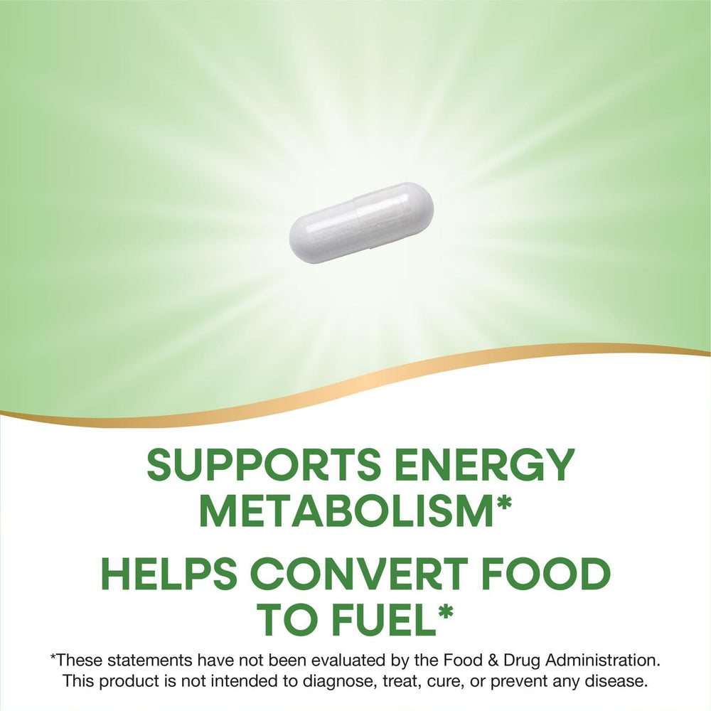 Nature's Way Vitamin B1 ingredients panel with Thiamin HCl