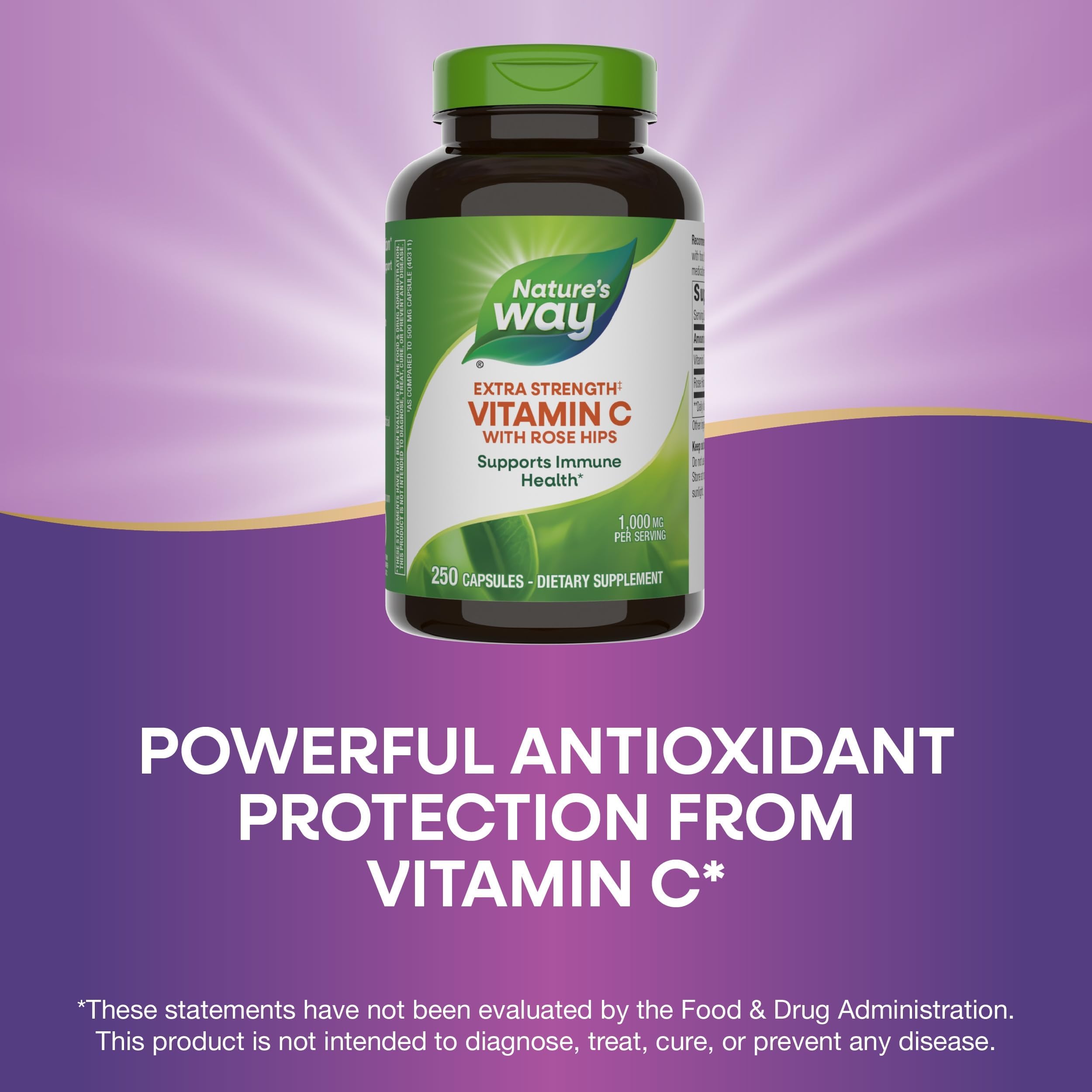 Nature's Way Vitamin C Rose Hips packaging may vary.