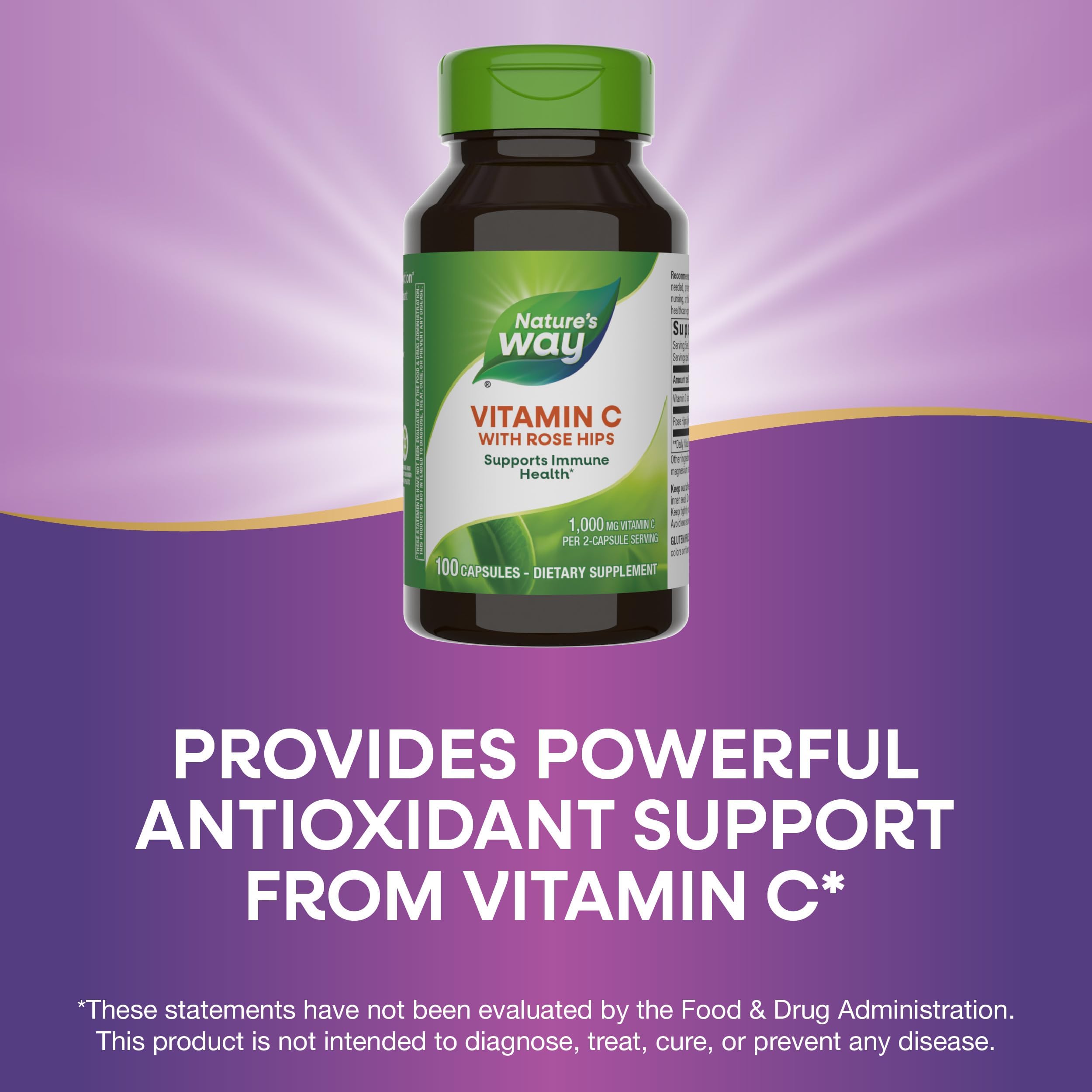 Two capsules serving size displayed for daily supplementation