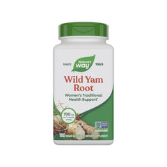 Nature's Way Wild Yam Root bottle with capsules for daily wellness support