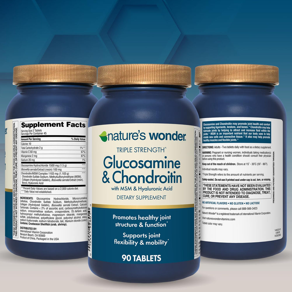 Nature's Wonder tabletas sobre mesa, listas para uso diario.