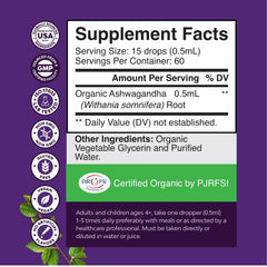 Natures Craft Ashwagandha Drops dropper for easy dosing in daily routines