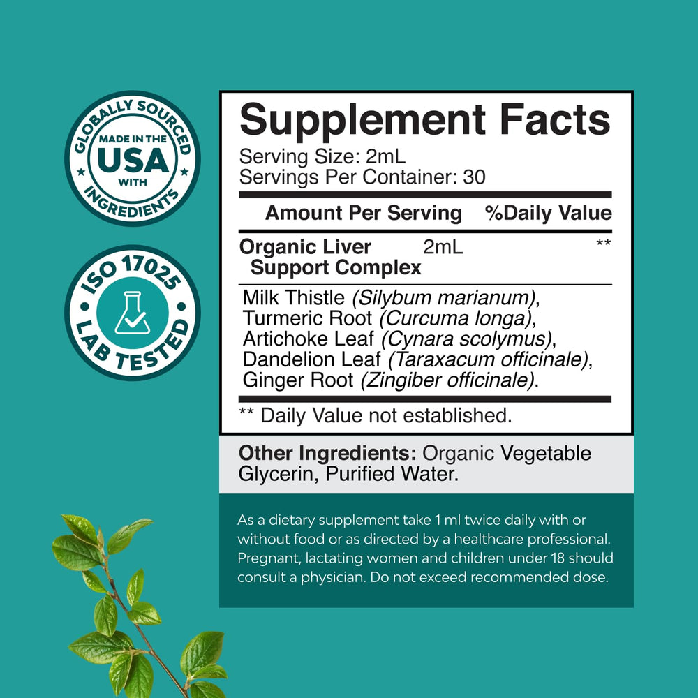 Natures Craft Deep Liver Cleanse label close-up showcasing premium ingredients.