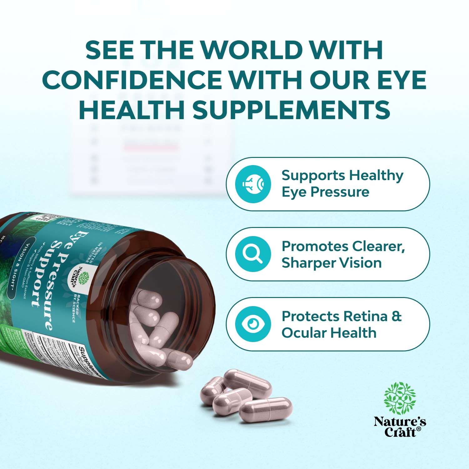 Natures Craft Saffron Flower Extract highlights soothing eye care