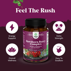 Natures Craft Hawthorn capsules being poured for daily use