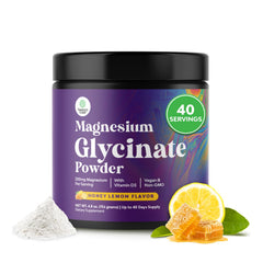 Natures Craft high absorption magnesium glycinate powder bottle for daily relaxation