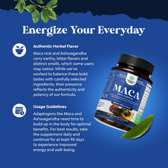 Nature's Craft label ingredients panel shows key botanicals for informed use