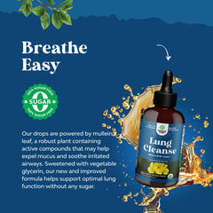 Natures Craft Mullein Drops under-tongue use supports quick absorption for respiration