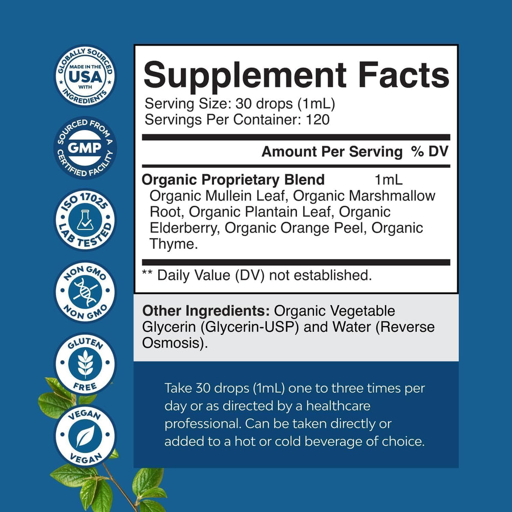 Natures Craft Mullein Drops under tongue application for quick absorption.