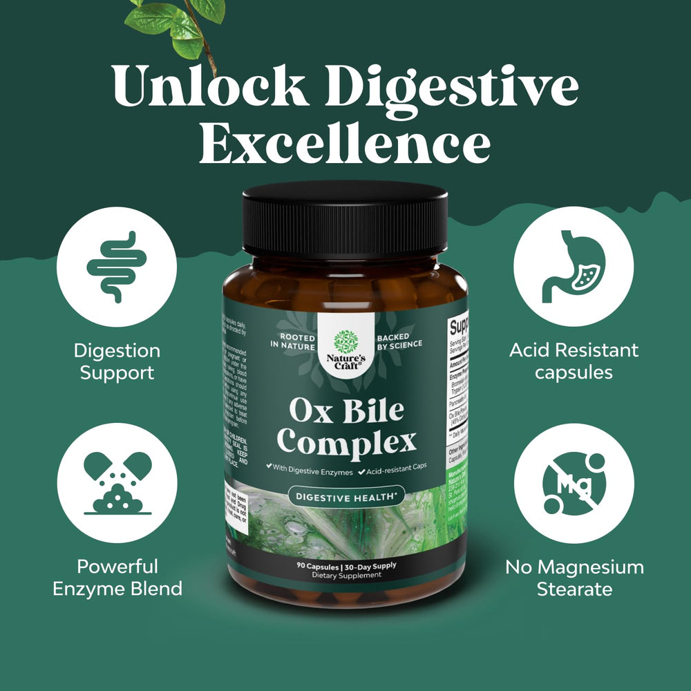 Nature's Craft Pancreas health digestive enzymes in bottle