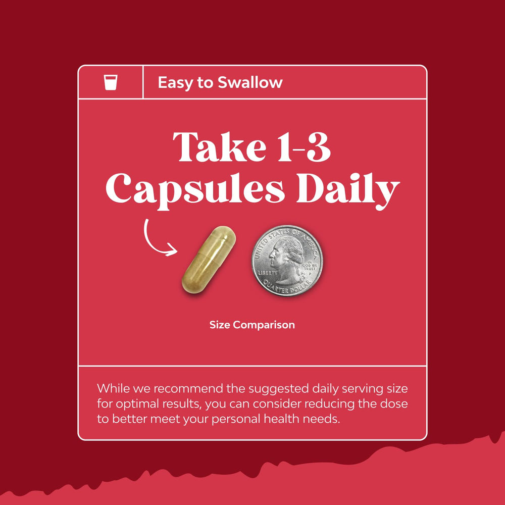 Natures Craft pomegranate capsules on shelf with clean label.