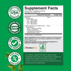 Natures Craft probiotic capsules close-up highlighting easy daily intake.