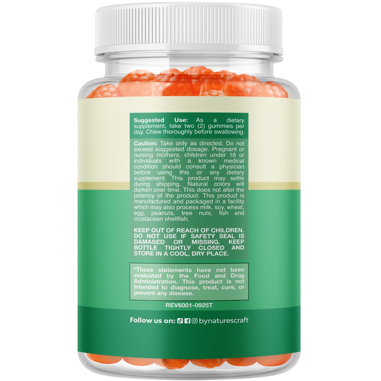 Natures Craft Teen Multivitamin Gummies pour shows easy daily nutrition