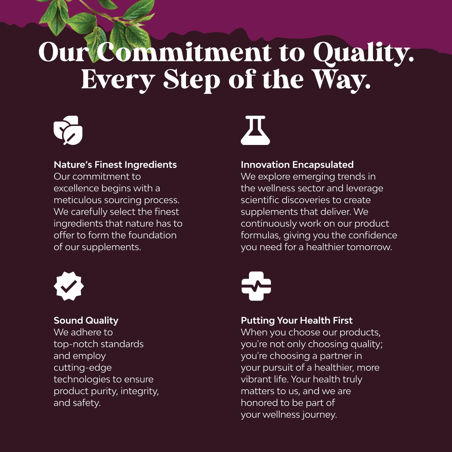 Natures Craft USA manufacturing facility seal indicating quality