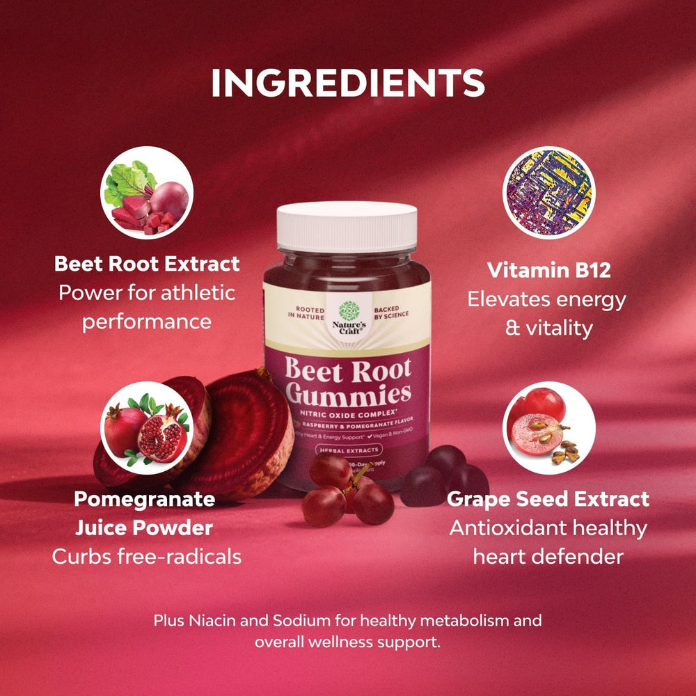 Natures Craft vegan non-GMO gluten-free gummies for wellness