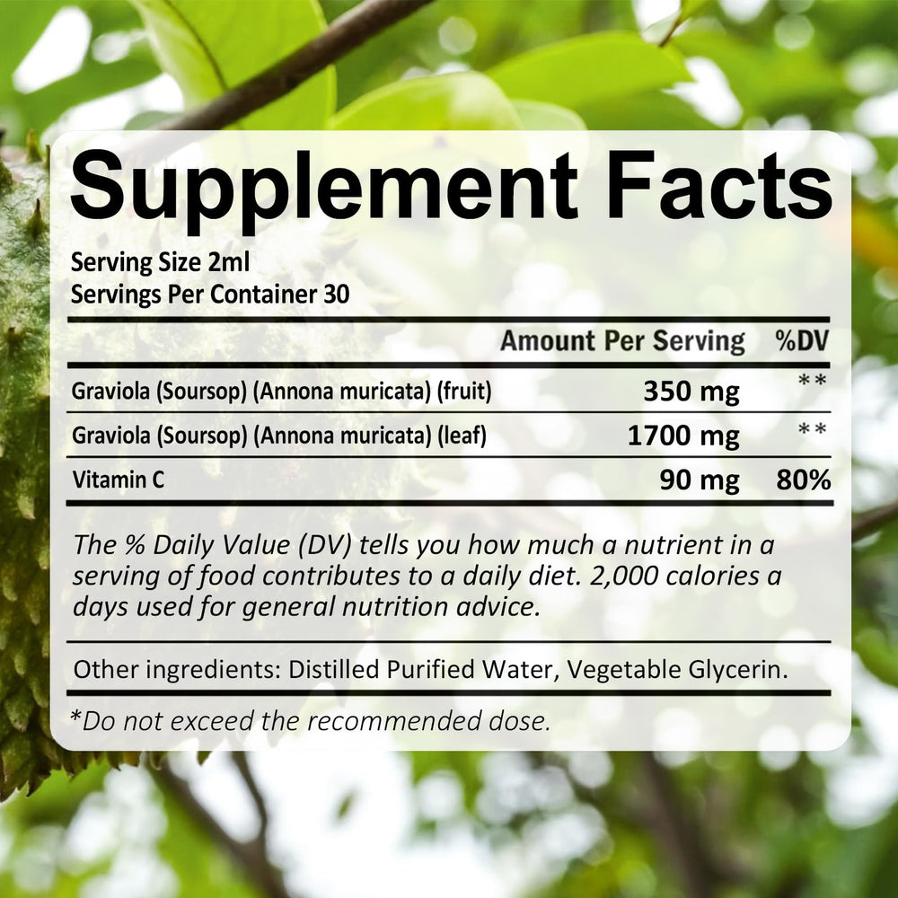 Naturesours Organic Soursop Extract packaging on shelf.