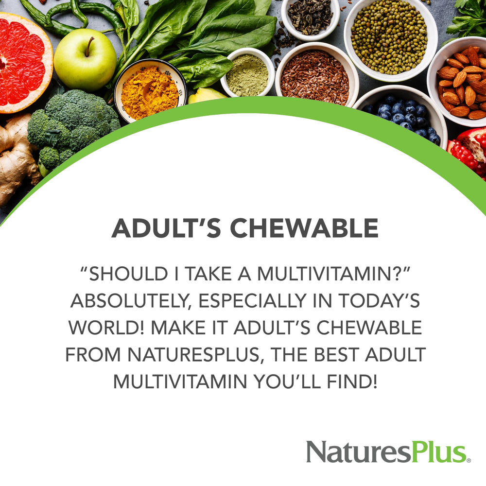 NaturesPlus multivitamin with bioflavonoids highlights antioxidant support for daily wellness.