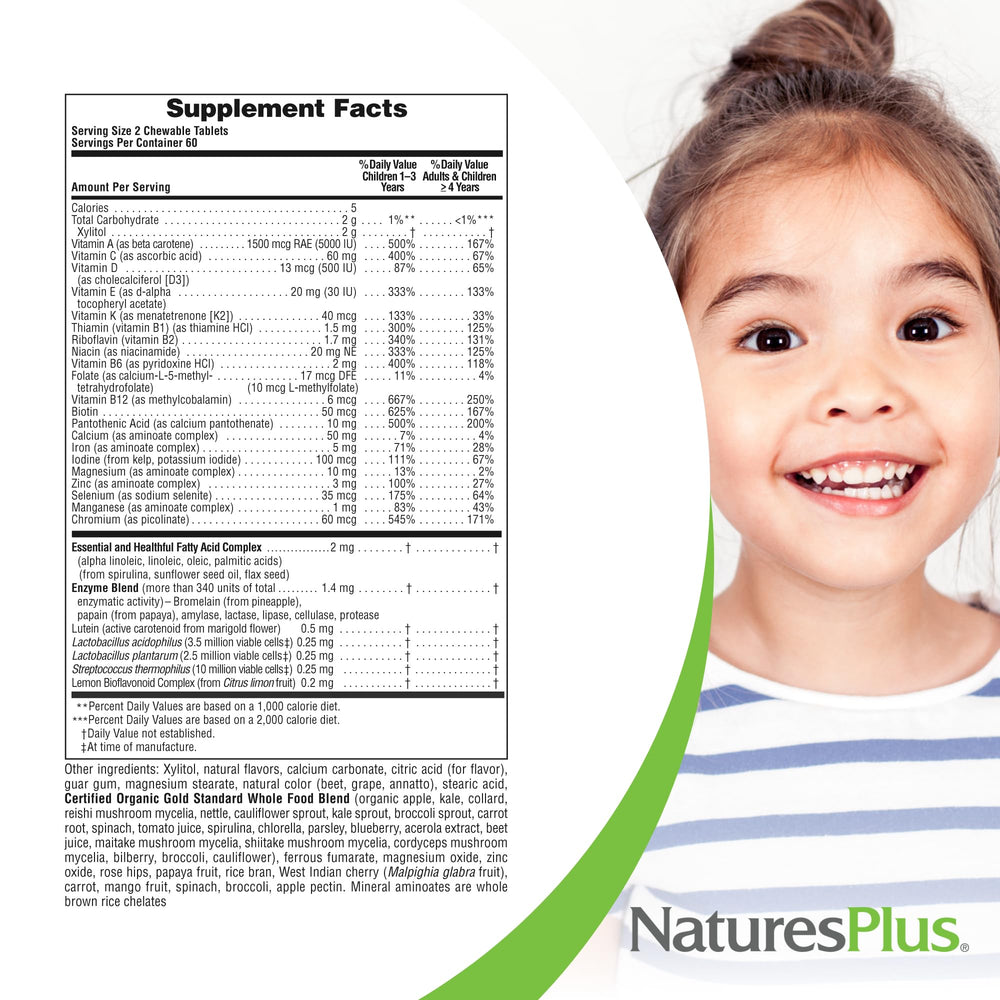 NaturesPlus Animal Parade Gold grape-flavor chewables offer a tasty afternoon option.