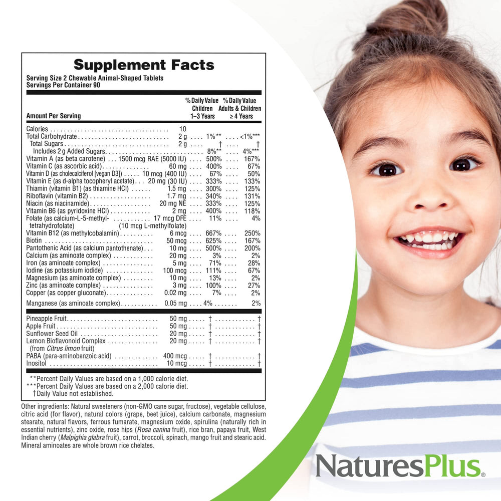NaturesPlus Animal Parade Grape kid using chews, simple daily routine