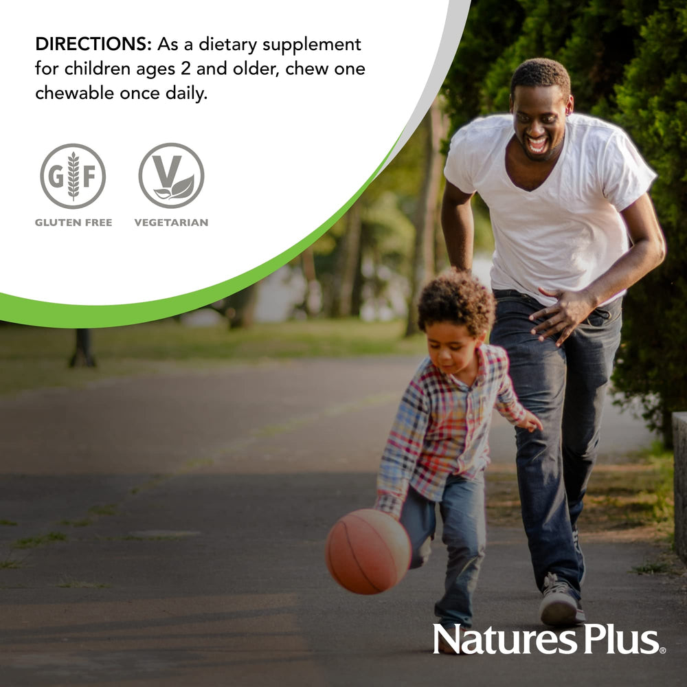 NaturesPlus Animal Parade kid-friendly chewables aiding daily routines for children.