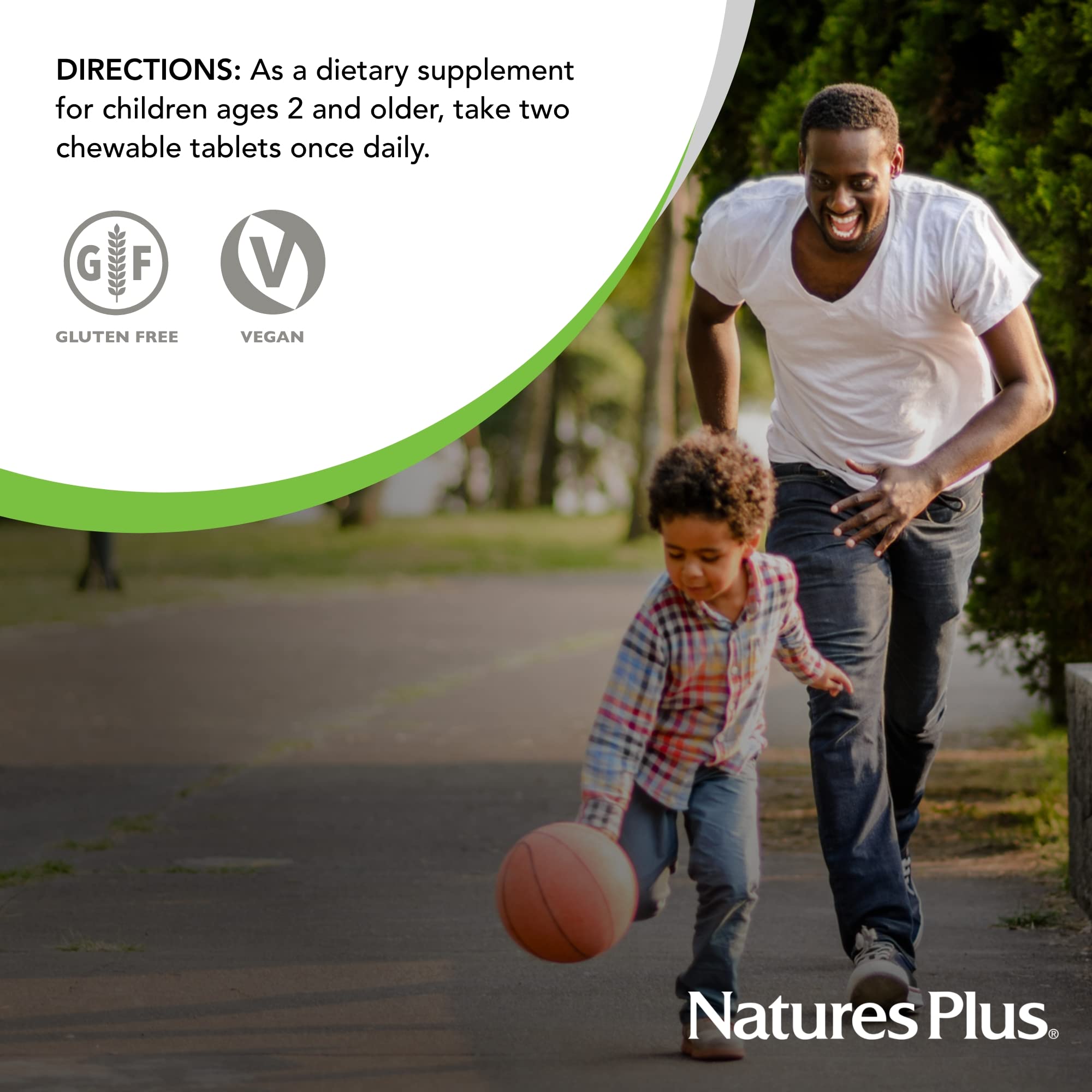 NaturesPlus Animal Parade mango and papaya concentrates flavoring the chews.