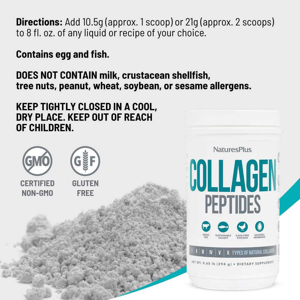 Ingredients include grass-fed beef collagen, wild cod, and eggshell membrane.