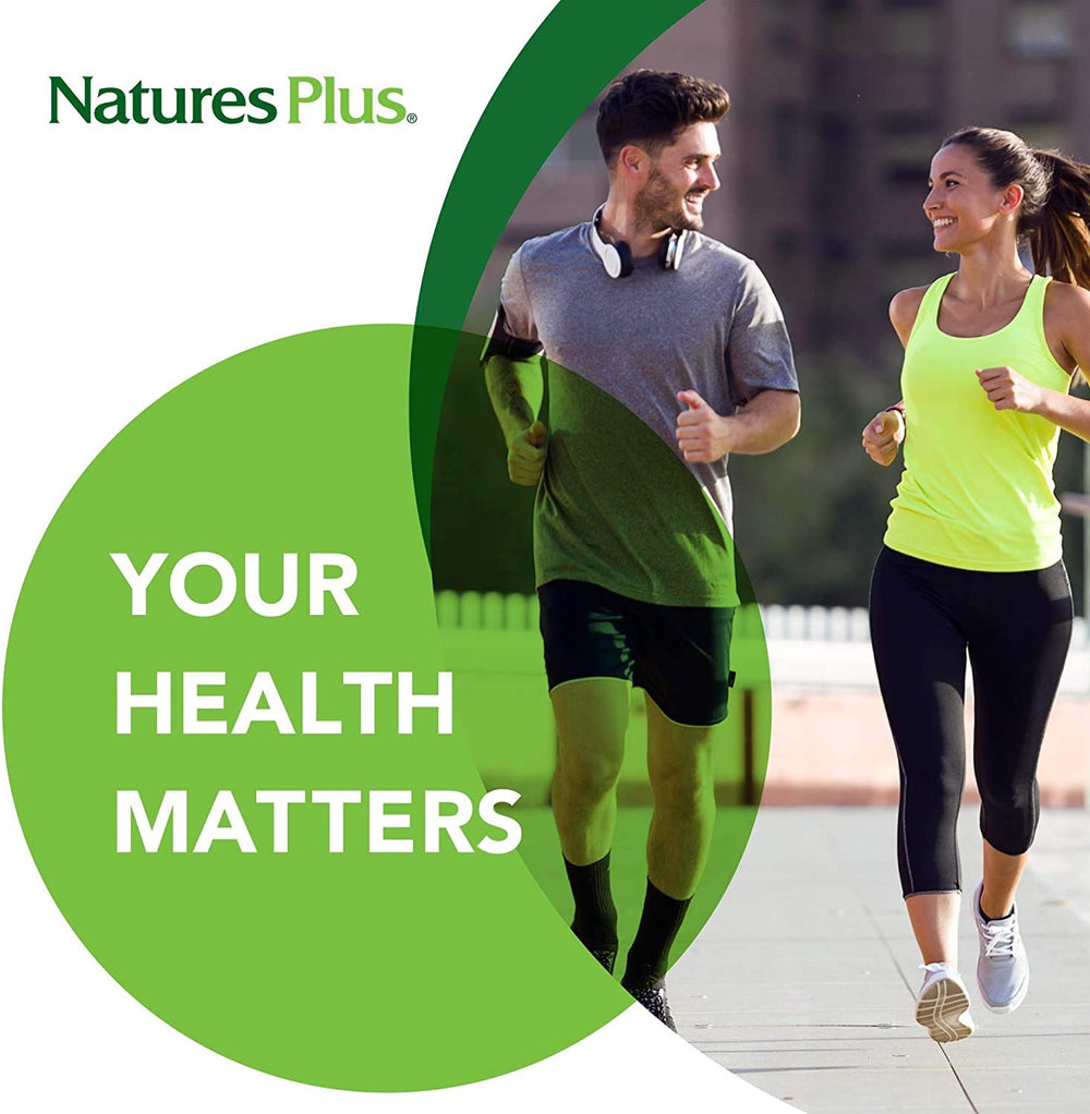 NaturesPlus D3 K2-90 tablets on a nightstand near vitamins.