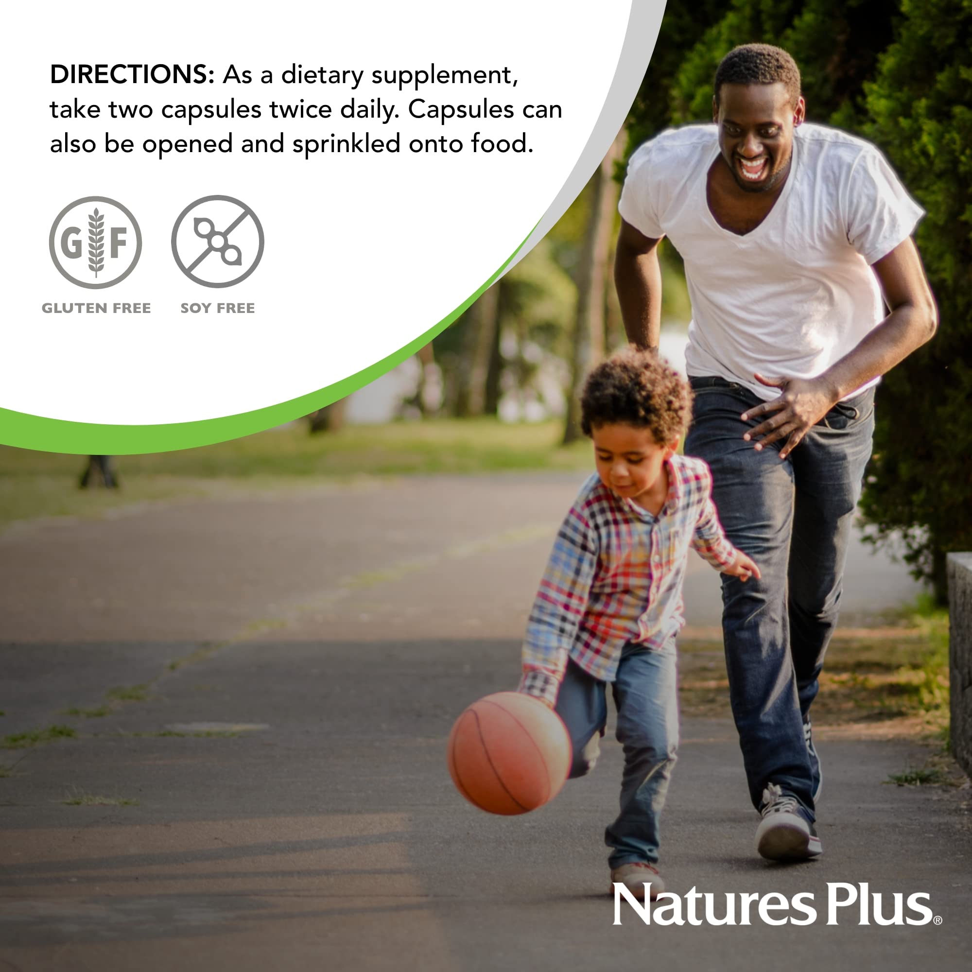 NaturesPlus Egg Yolk Lecithin new packaging design reflects continued quality standards.