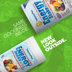 NaturesPlus Energy Shake ingredients panel highlighting digestion-supporting enzymes