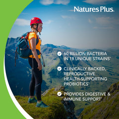 Nature's Plus GI Natural Probiotic Women with cranberries highlighting added cranberry blend