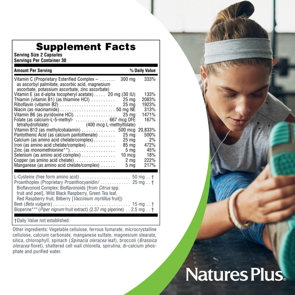 NaturesPlus Hema-Plex Iron 3-pack shot for ongoing iron support.