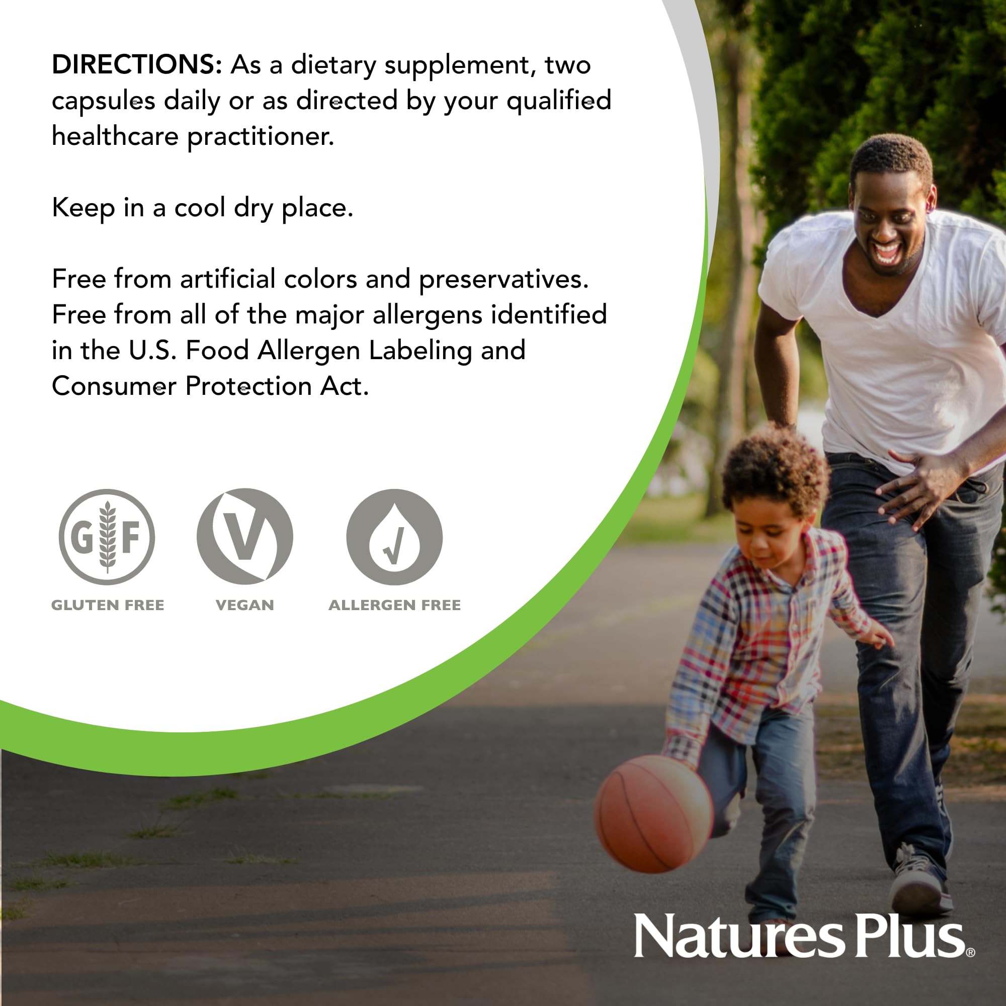 NaturesPlus Hema-Plex Iron vegan and gluten-free packaging icon.
