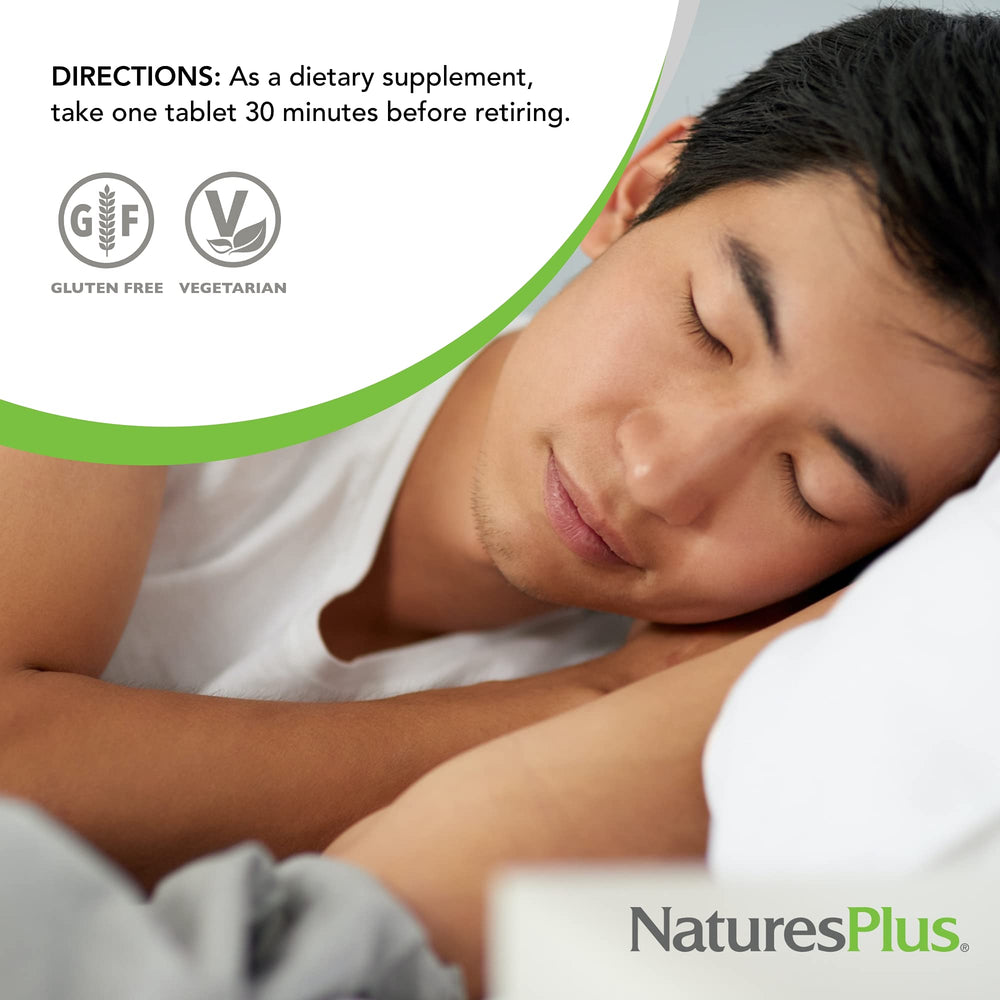 NaturesPlus herbal blend with chamomile and botanicals for a calming nightly routine