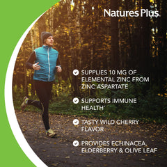 NaturesPlus ImmunActin lozenges on table for convenient daily use