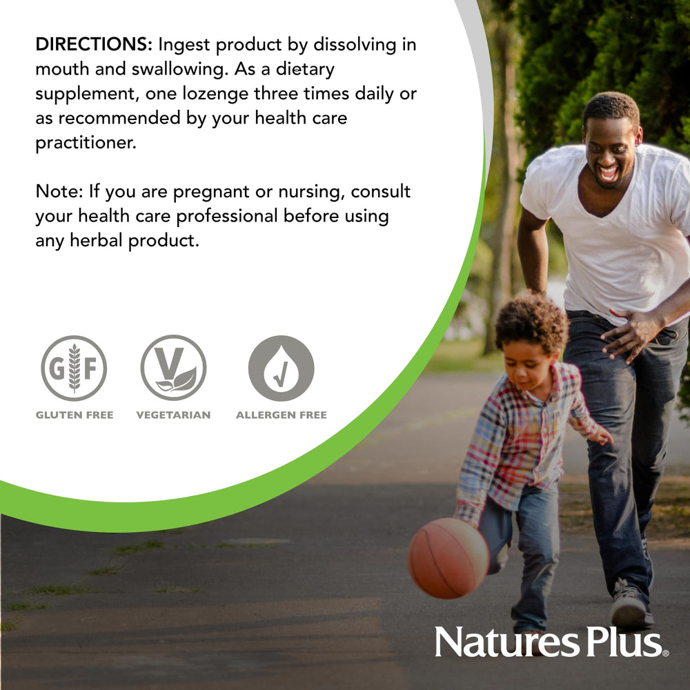 NaturesPlus ImmunActin wild cherry lozenges close-up with flavorful, soothing texture