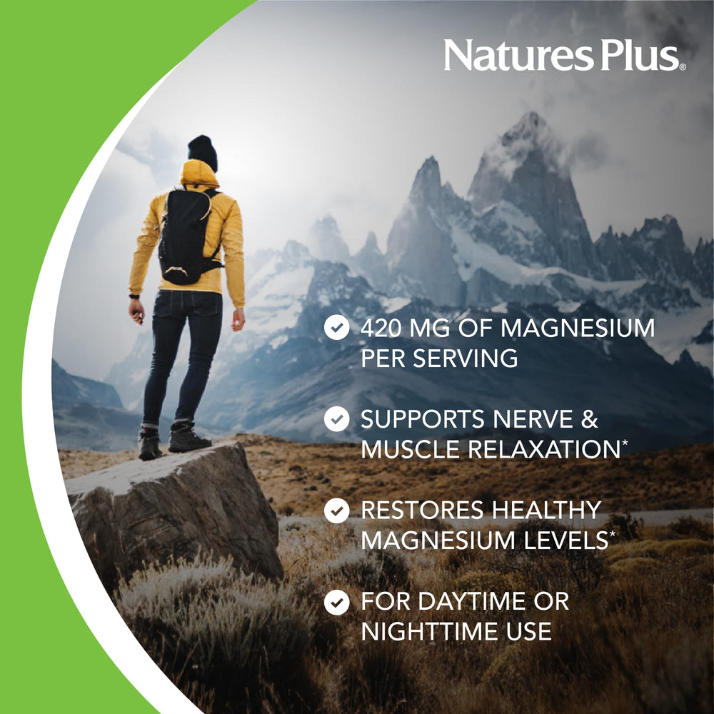 NaturesPlus KalmAssure serving scoop highlights easy daily servings.